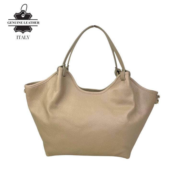 Trapezoidal Bag Italian Leather Large Capacity