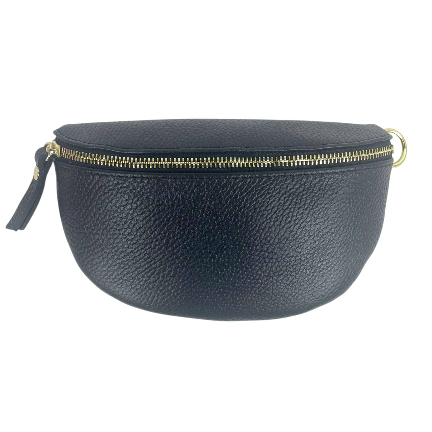 Italian Mini Leather Crossbody Waist Bag
