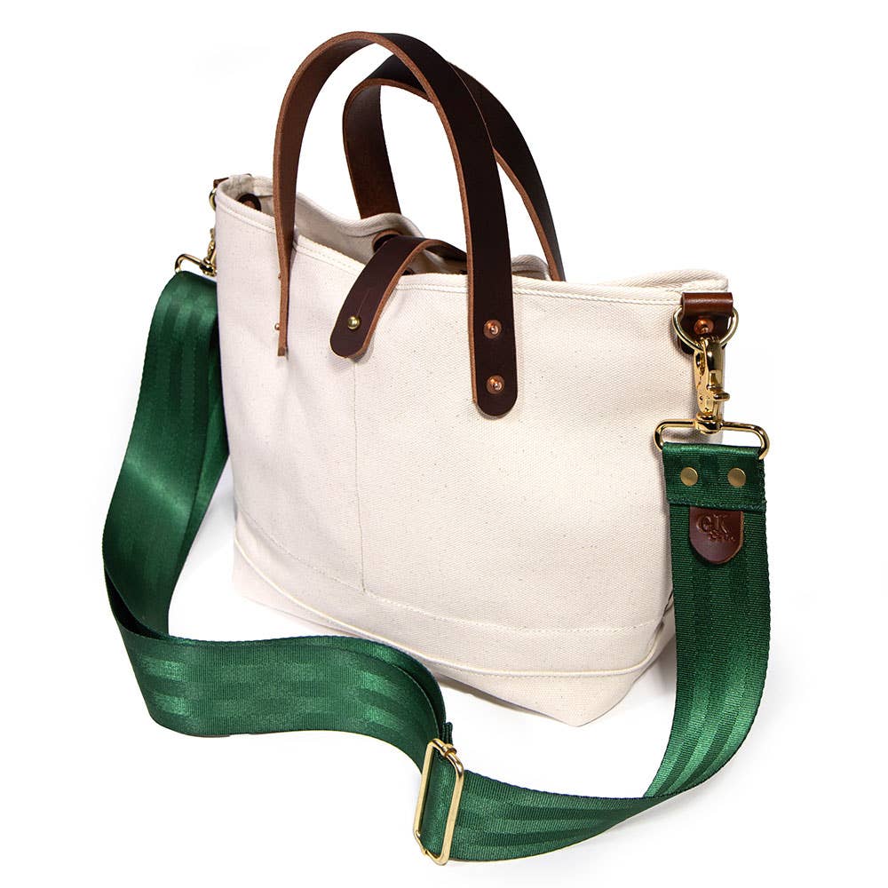 Satin Webbing Cross Body/ Shoulder Strap- Hunter Green