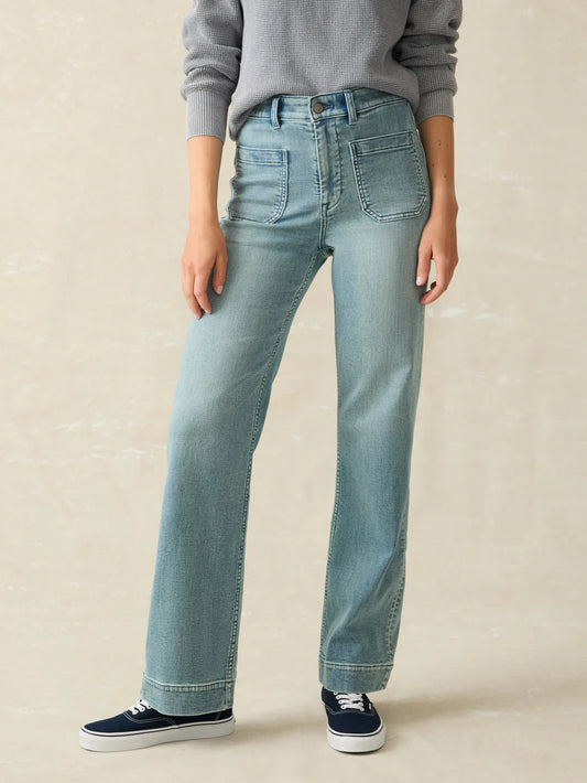 Stretch Terry Patch Pocket Ankle Pant | Eastern Shore Wash