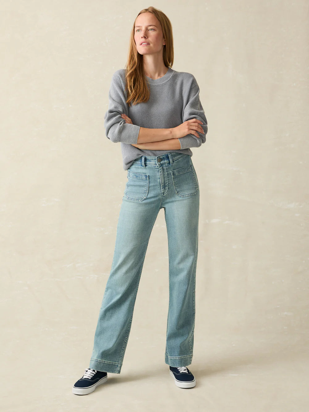 Stretch Terry Patch Pocket Ankle Pant | Eastern Shore Wash