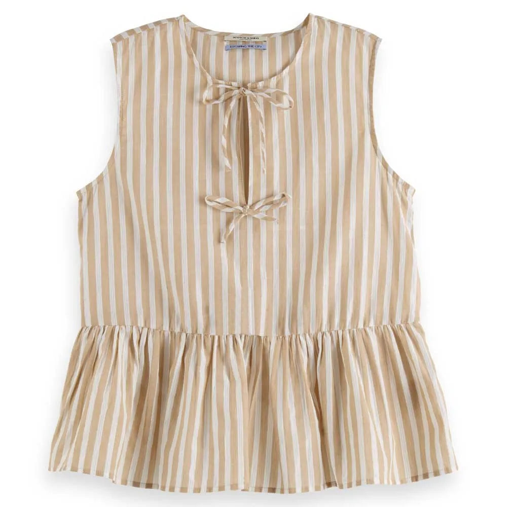 Bow Details Top | Desert Sand
