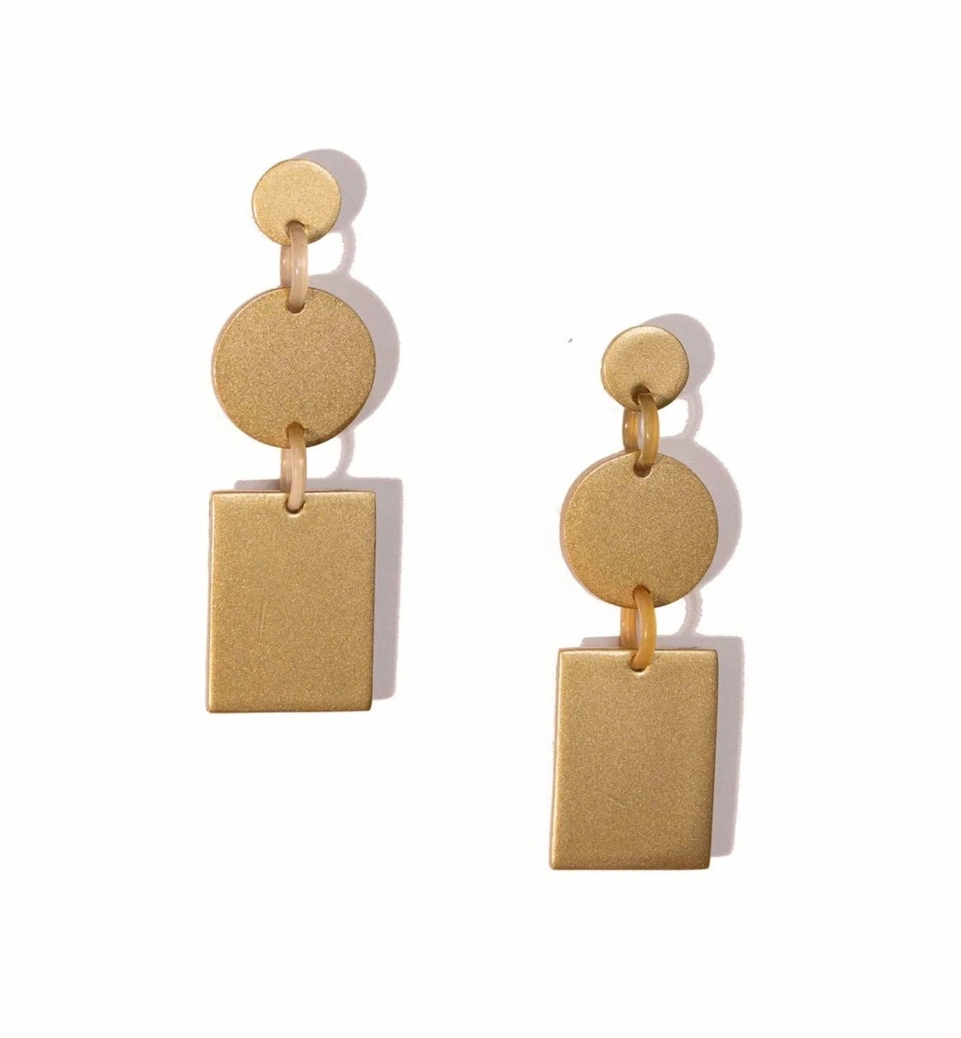 Gold Metallic Harbor Earrings