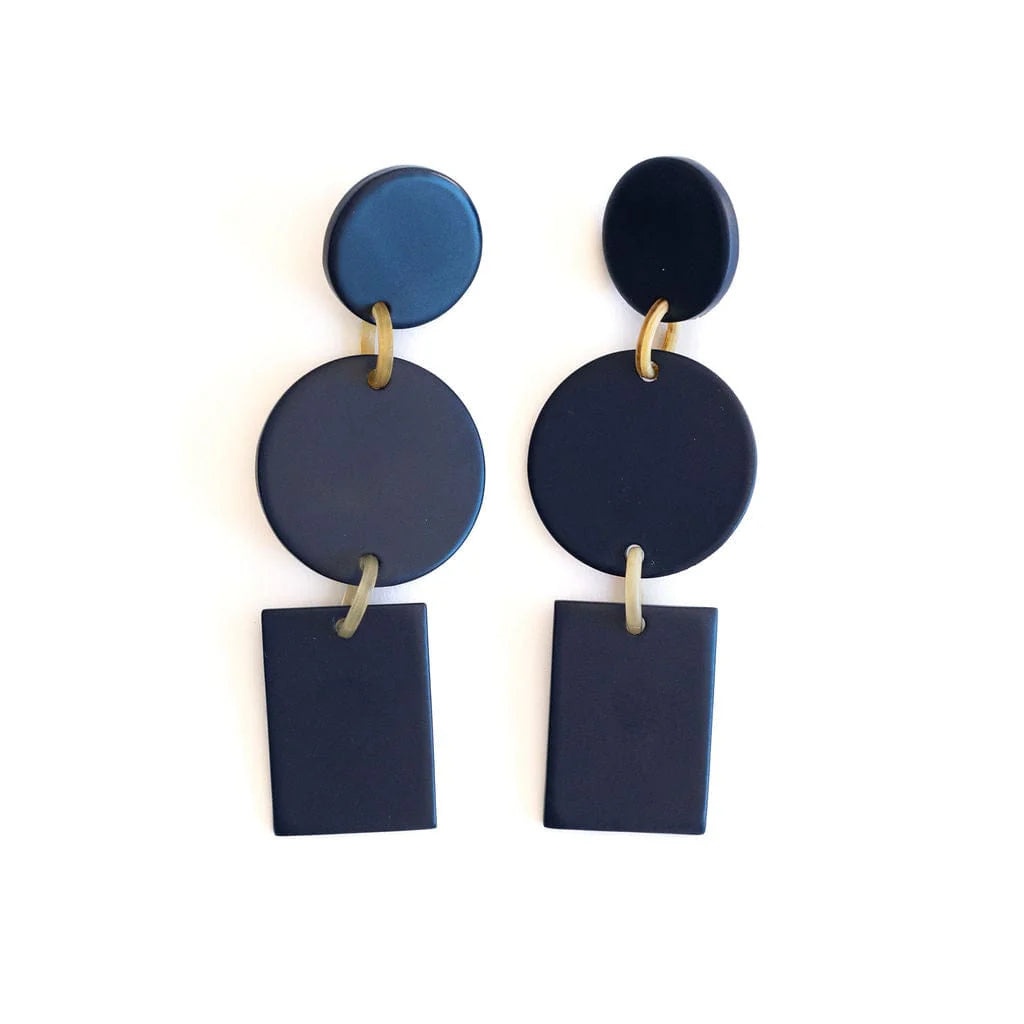 Navy Harbor Earrings