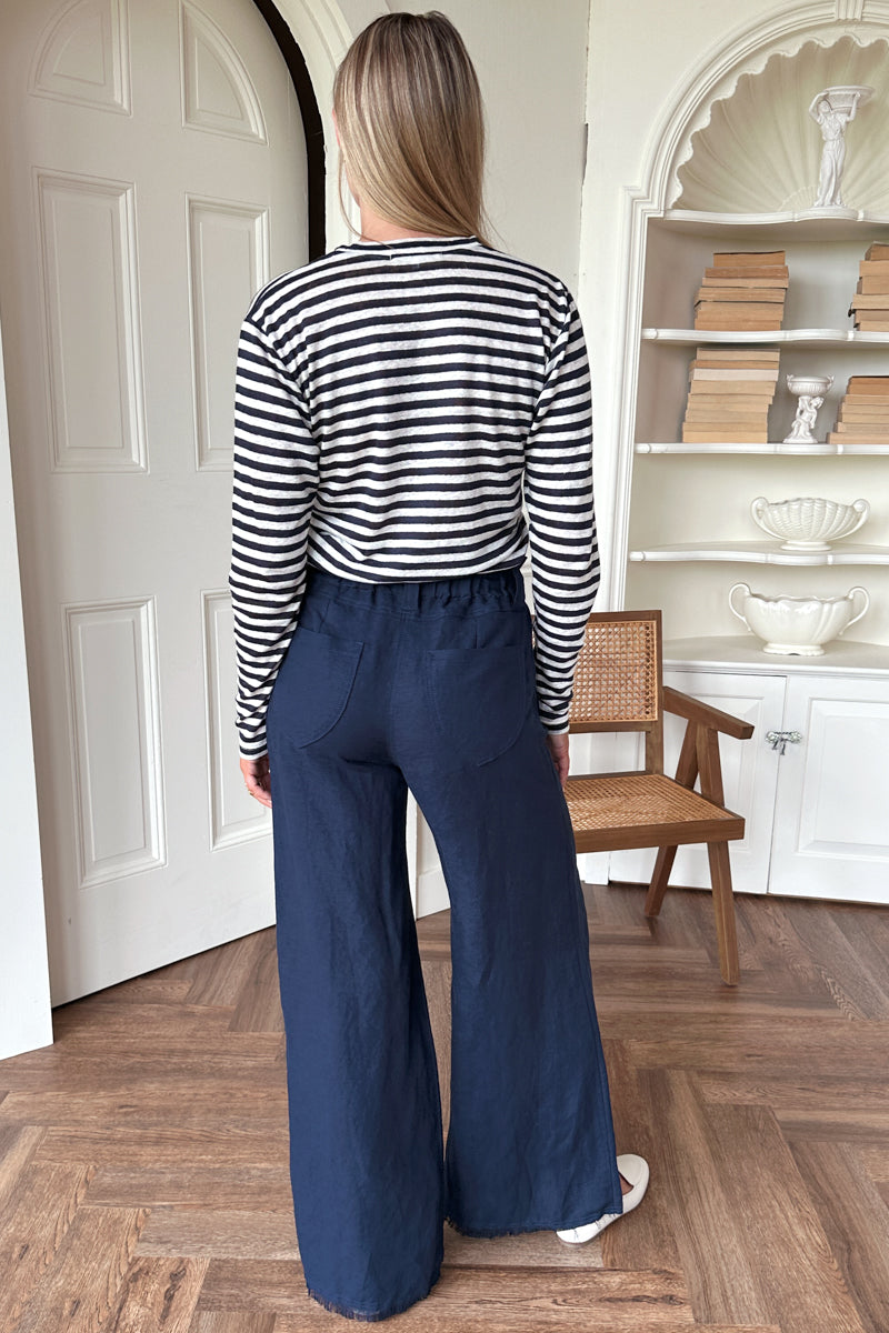Emerson Fry Tulip Wide Leg Pants - Midnight