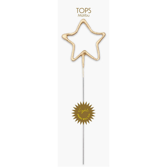 Big 8" Gold Star Sparkler Wand Card - Celebrate