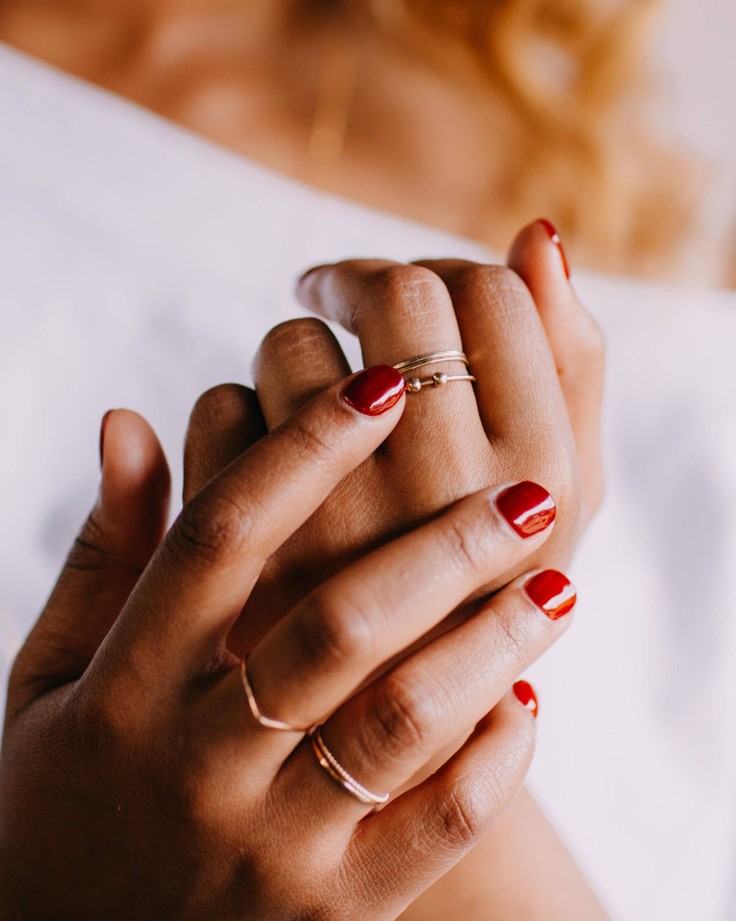 Abacus Bead Stacking Anxiety Ring