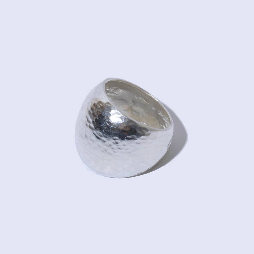 Yala Heritage Hammered Statement Ring | Sterling Silver