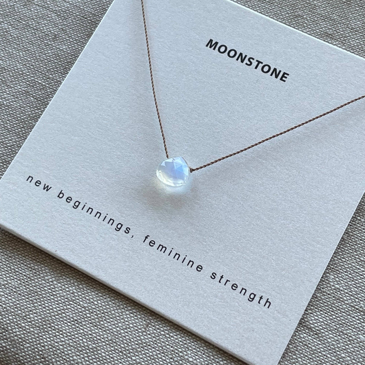 Rainbow Moonstone New Beginnings Necklace, Valentine's Day