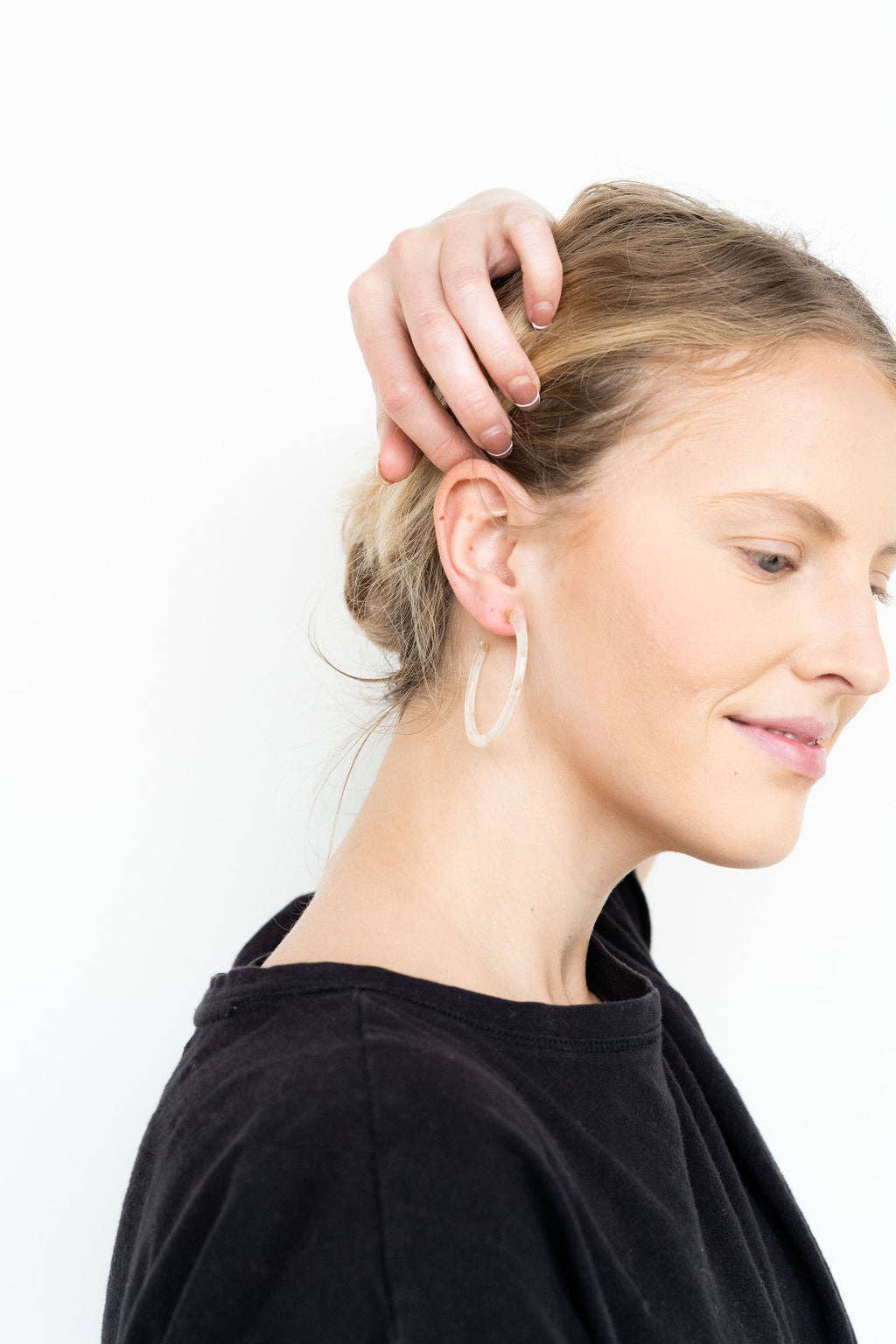 Cameron Hoops - Gold Flake // Jewelry, Earrings, Holiday