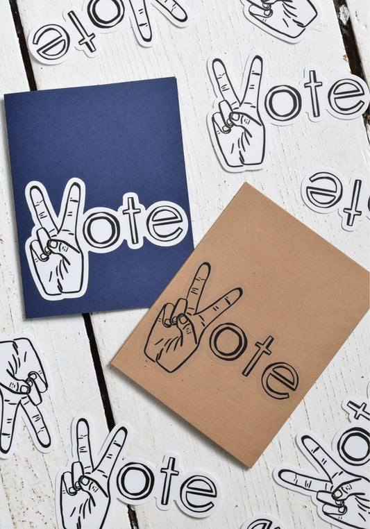 VOTE Stickers - Vinyl Decal - 4" Wide