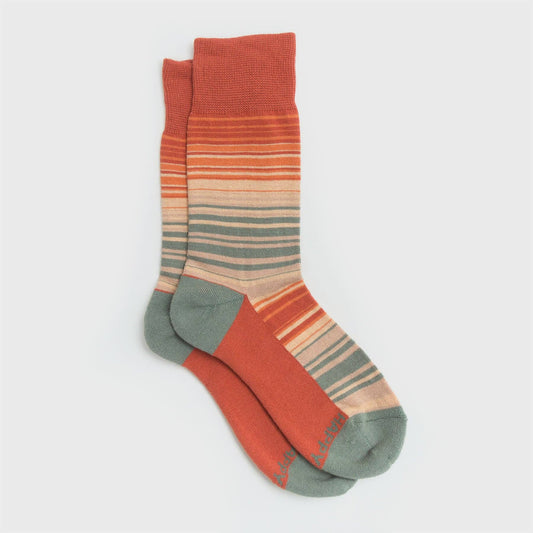 Rainbow Men's + Women's Organic  Socks | Red, Orange