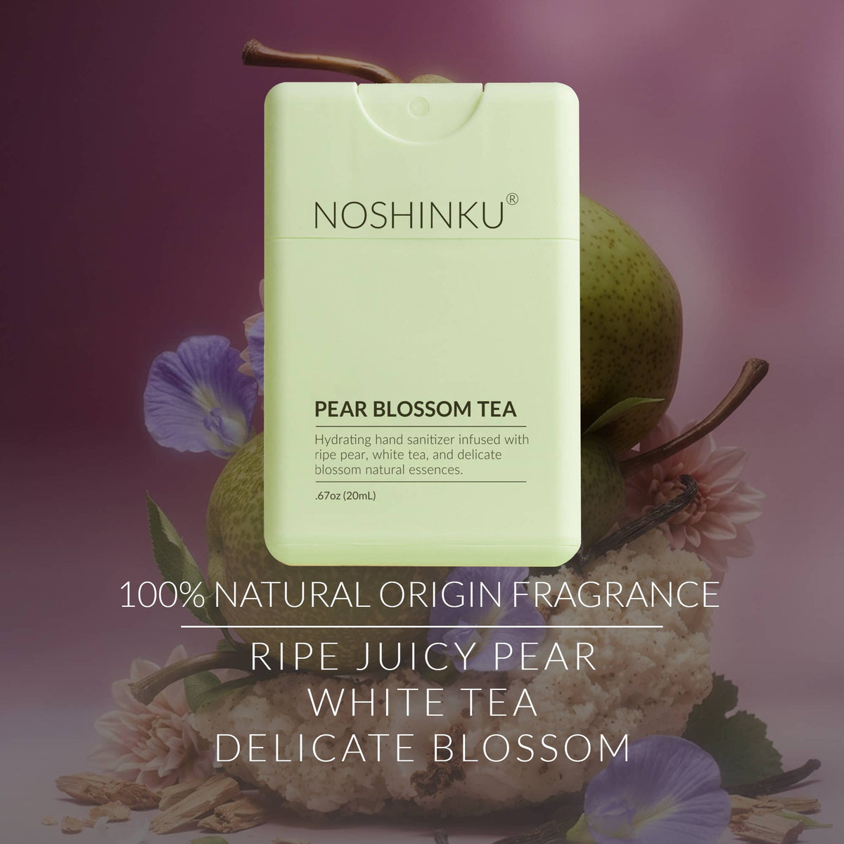 Pear Blossom Tea Hydrating Hand Sanitizer Spray Refill Pouch