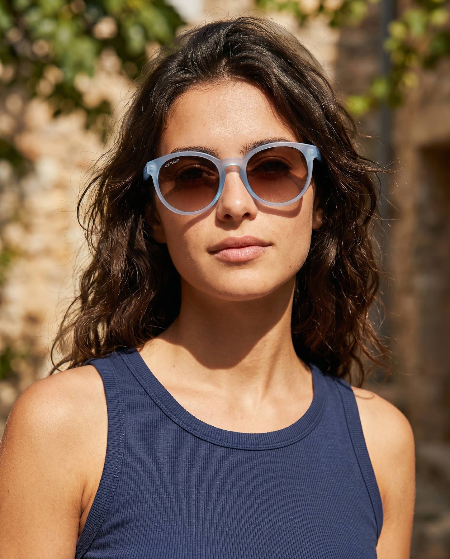 BP19887 - NEW Arches Soft Denim Blue/ Brown Polarized Lens