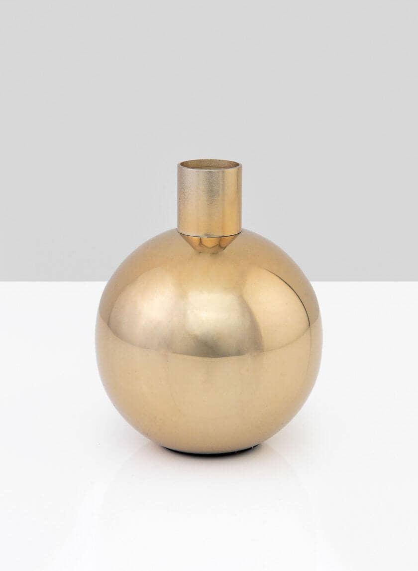 4.5" Stainless Steel Gold Bud Vase