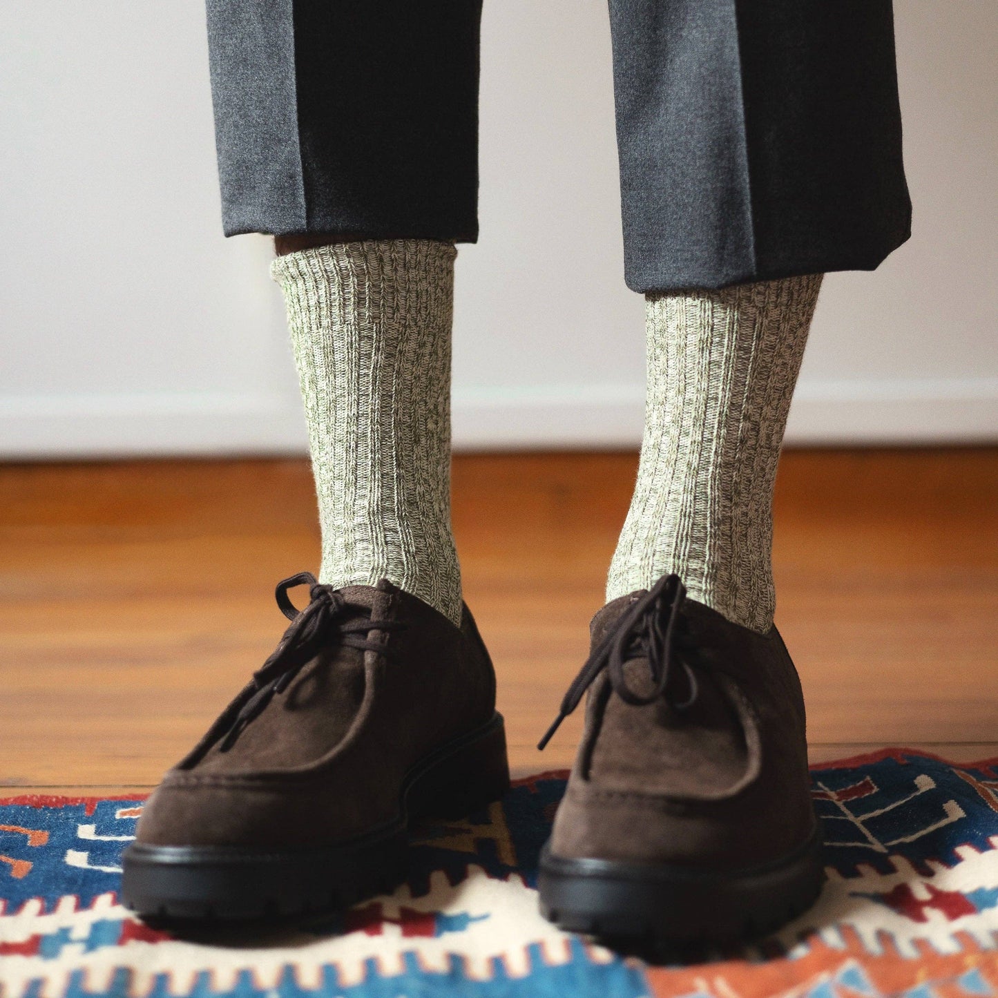 KLUE Cotton pattern socks | Green