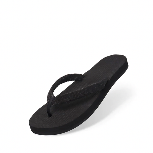 Women's Flip Flops Recycled Pable Straps  - Ketapang/Black
