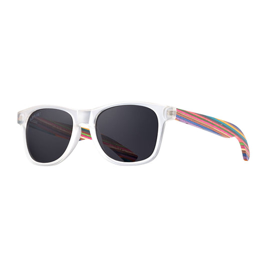 BP19027 - Indio - Matte Clear / Rainbow Wood/ Smoke Polarize