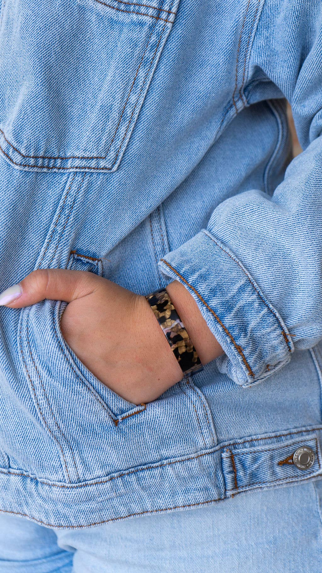 Brynn Bracelet - Black & Bronze - Standard // Cuff, Bangle