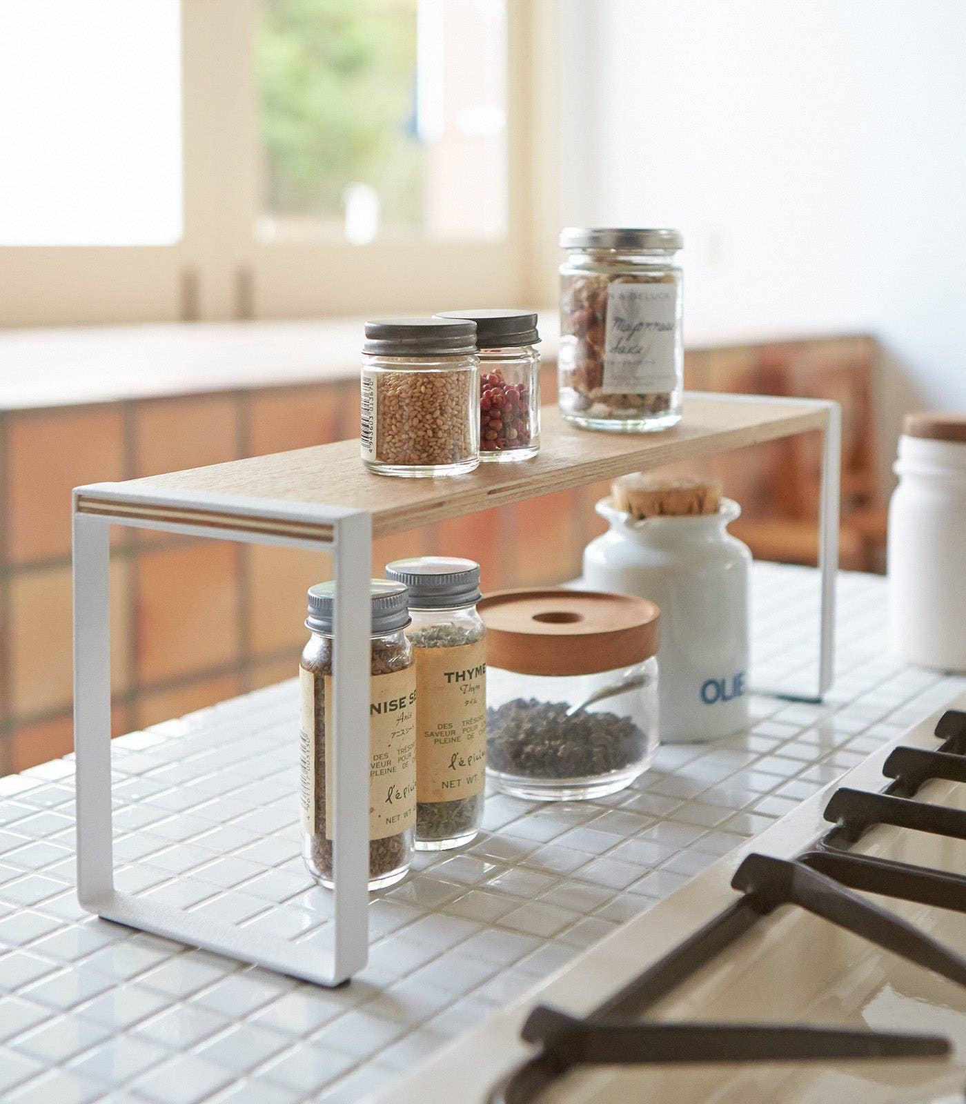 Tosca Single-Tier Riser - Steel + Wood