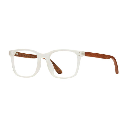 Nash -Matte Clear/ Walnut Wood / Blue Light