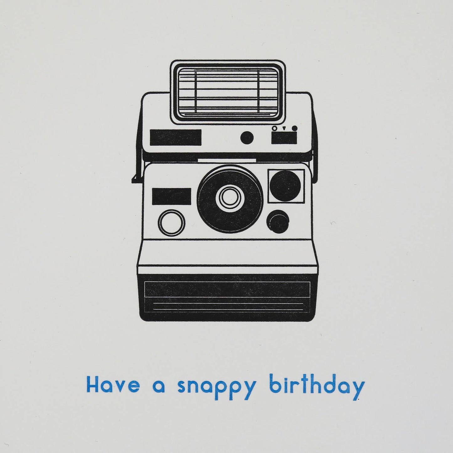 Camera Birthday - Letterpress Birthday Card