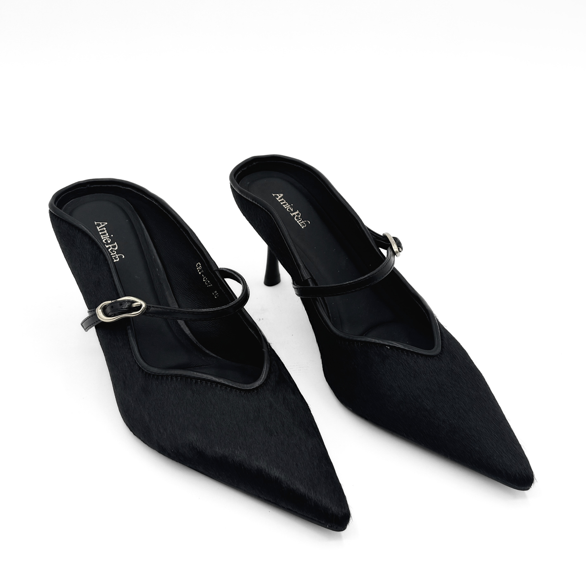 Nicky Black  Pony Hair Pumps