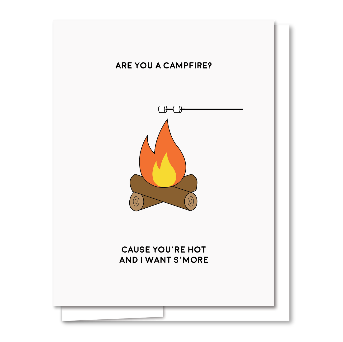 Campfire - Letterpress Funny Love Card