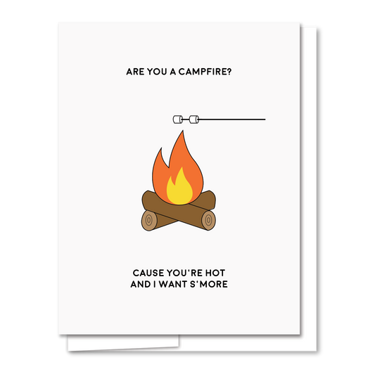 Campfire - Letterpress Funny Love Card