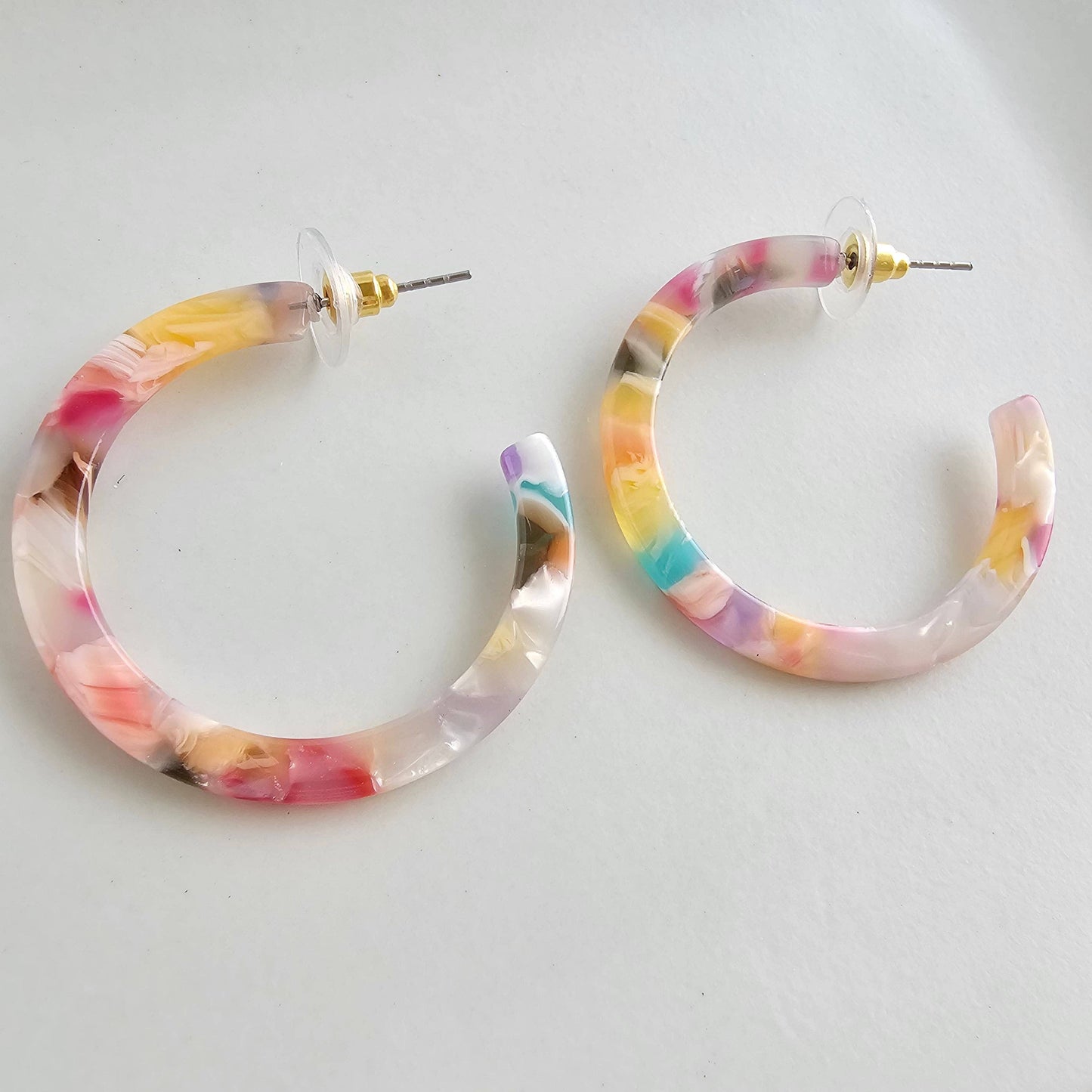 Camy Hoops - Mosaic // Summer Spring Jewelry Earrings