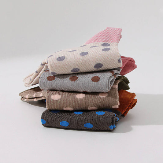 Mulberry Silk Polka Dot Socks