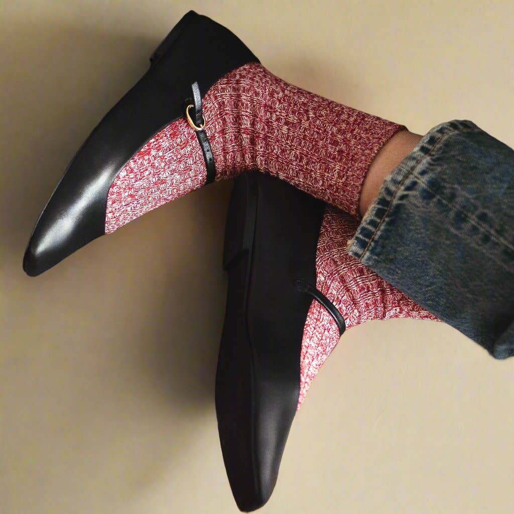 KLUE Cotton pattern socks | Red