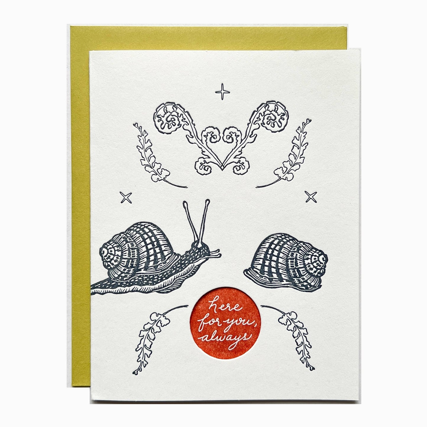 Here for you always snail card A2