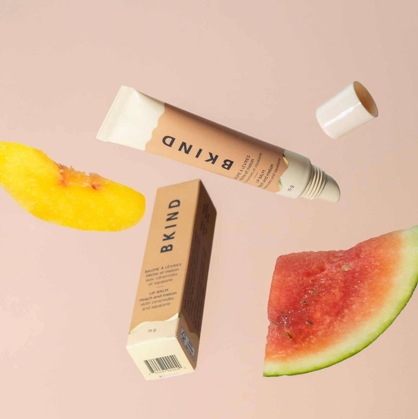 Nourishing ceramide lip balm - Peach and melon