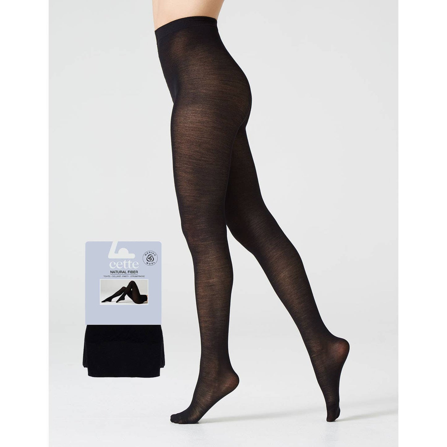 Merino Wool Tights 100 DEN, winter opaque tights
