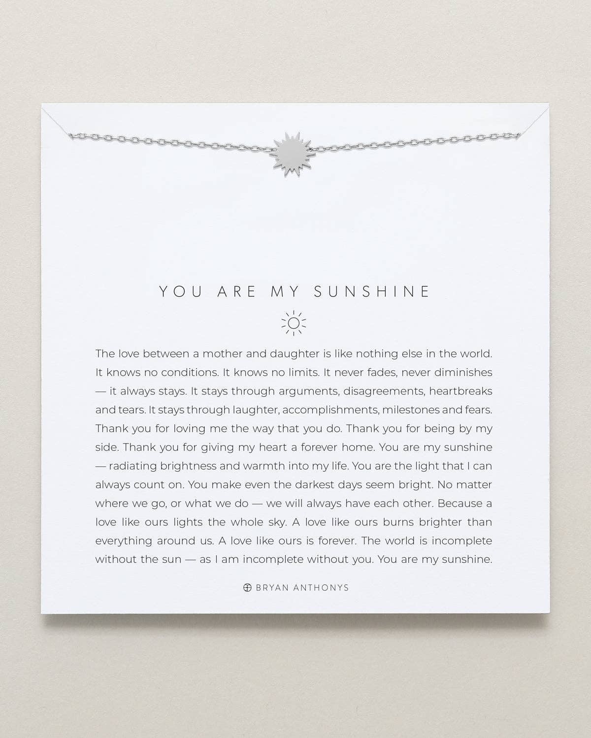 You Are My Sunshine Icon Necklace