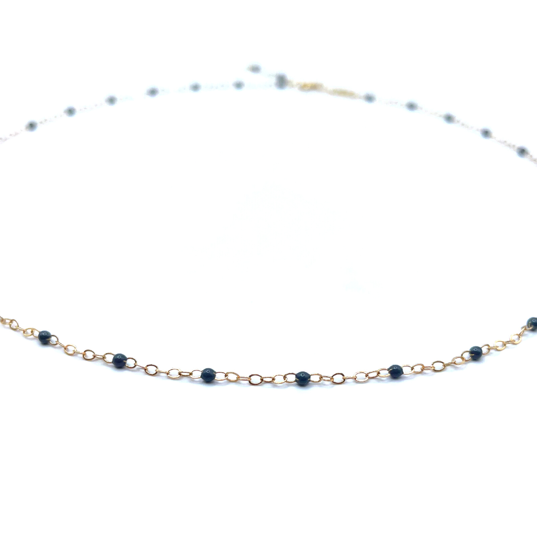 The Dotsy Necklace - 14k Gold-Filled & Epoxy - Waterproof!