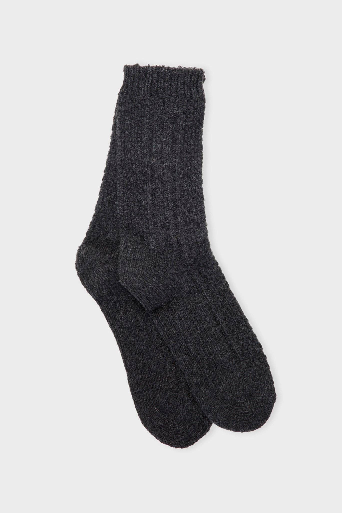 Winter socks - charcoal melange