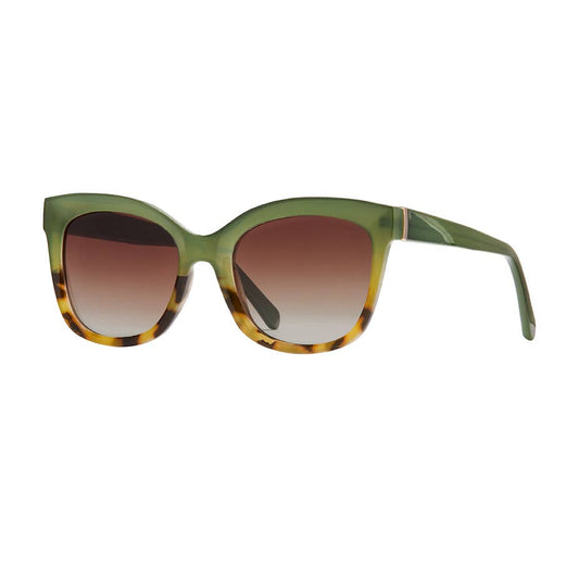 Morgan Sun Tinted Readers - Green/Brown Tort-Sun