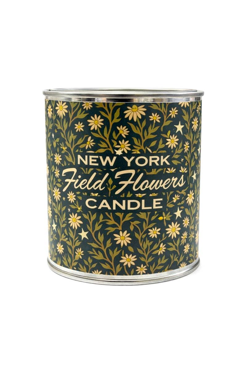 Field Flower Paint Can Coconut Wax Candle
