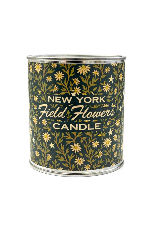 Field Flower Paint Can Coconut Wax Candle