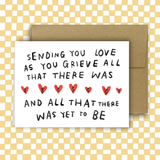 SENDING YOU LOVE AS YOU GRIEVE card ~ Amy Lin X Rani Ban