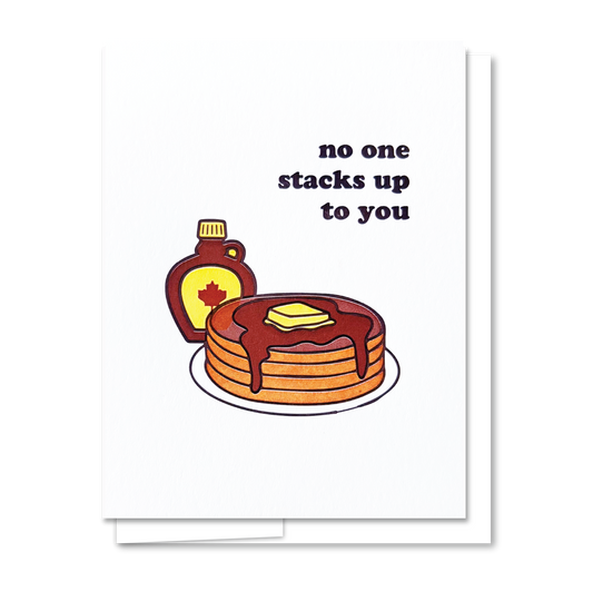 Pancake - Letterpress Greeting Card