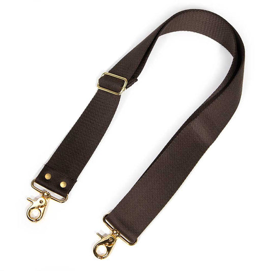Cotton Webbing Cross Body/ Shoulder Strap-Brown