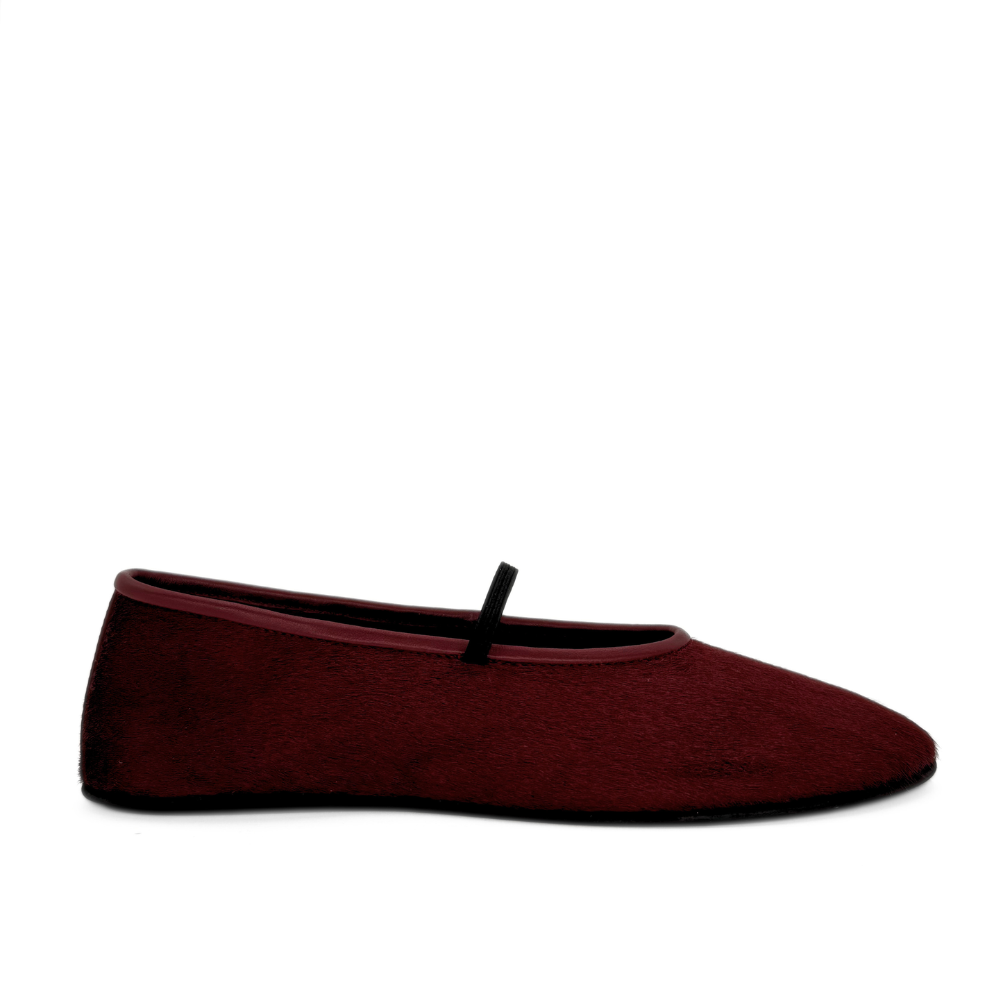 Amber Red Pony Hair Mary Janes