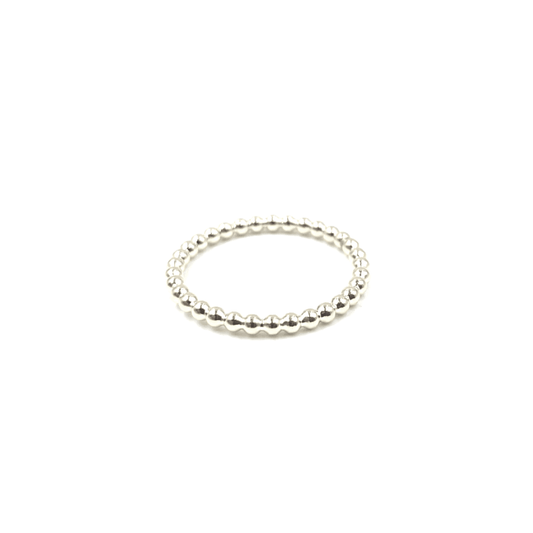 Resort Collection Sterling Small Round Stone Ring - Waterproof! - SS1