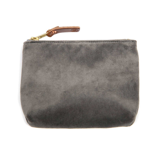 Velvet Jewel Pouch- Smoke