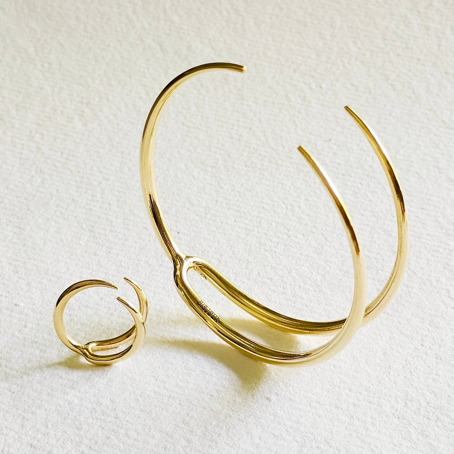 Brass Triple Spike Wrap Talen Ring BX52