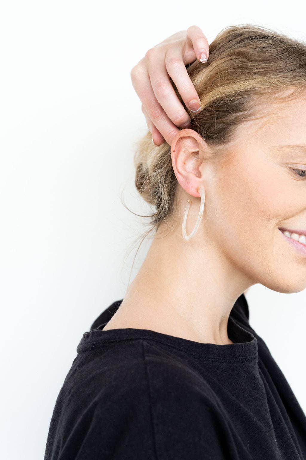 Cameron Hoops - Gold Flake // Jewelry, Earrings, Holiday