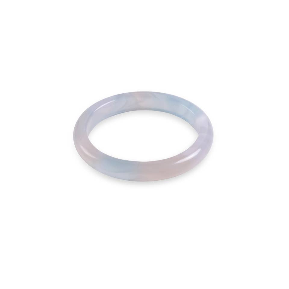 Spring Round Ring Collection Resin Stacking Rings